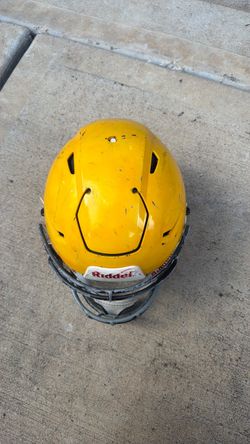 Riddell Yellow Football Helmet with  Face Mask