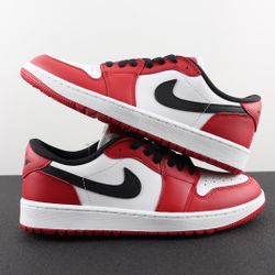 Nike Air Jordan 1 low-top red, white and black sneakers