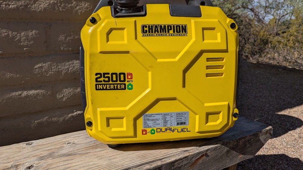 Champion 2 Dual Fuel 2500 Watt Portable Generators W/Parallel Unit
