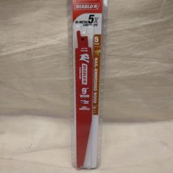 DIABLO 5X Bi-Metal 9ln For Nail-Embedded Wood.