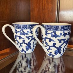 Ralph Lauren China Mandarin Blue Mugs