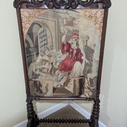 Antique Rosewood  Fireplace Screen