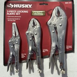 HUSKY - 3 piece locking plier set