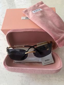 Miu Miu Square black sunglasses