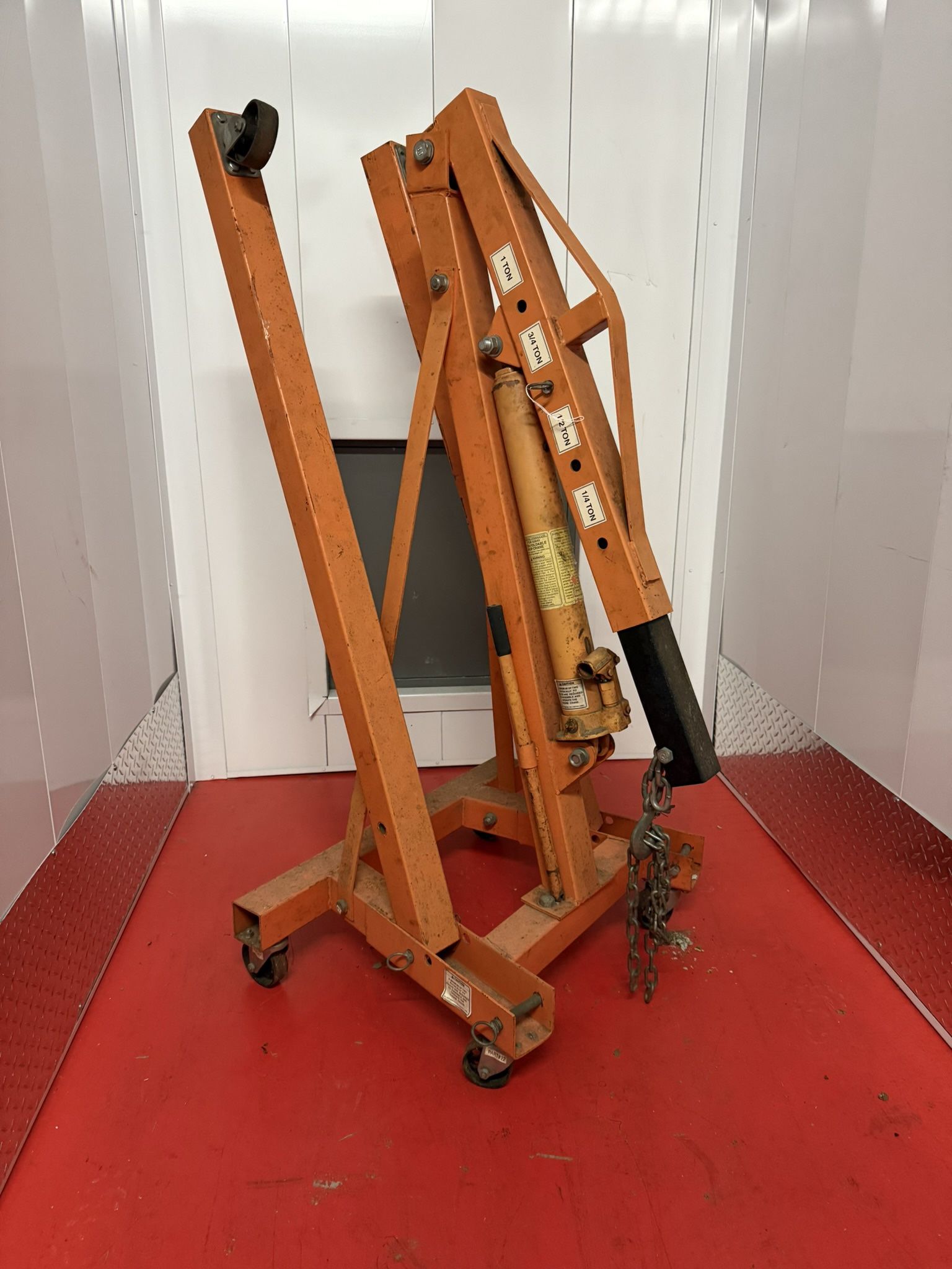 Foldable Shop Crane Engine Hoist 1 Ton Capacity