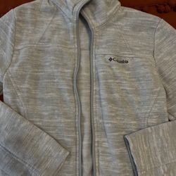 White and Gray Columbia Jacket
