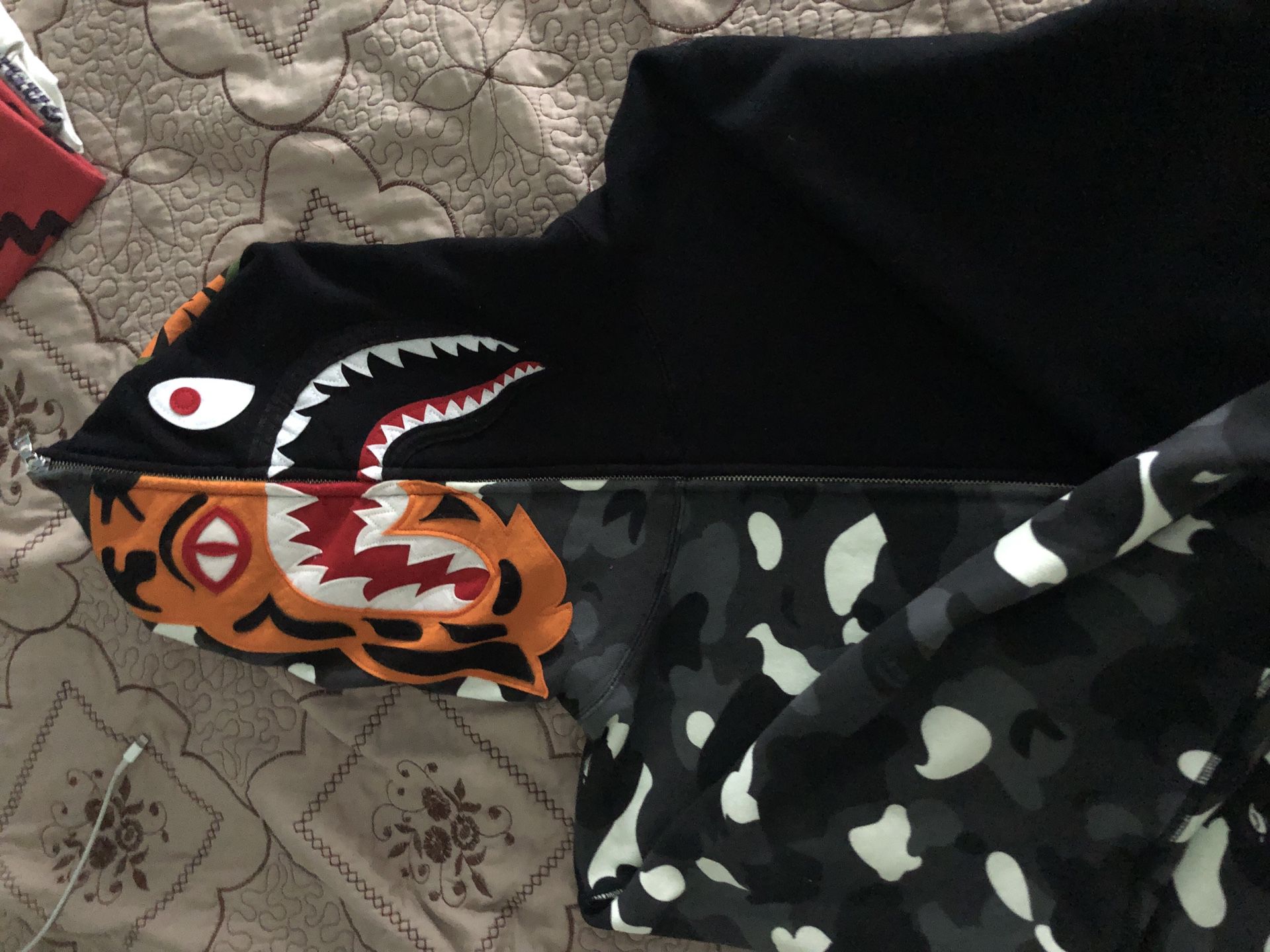 Bape Tiger Shark Camo/Black Zip up