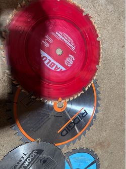 Blades saw 10inch and 7-1/4 inch