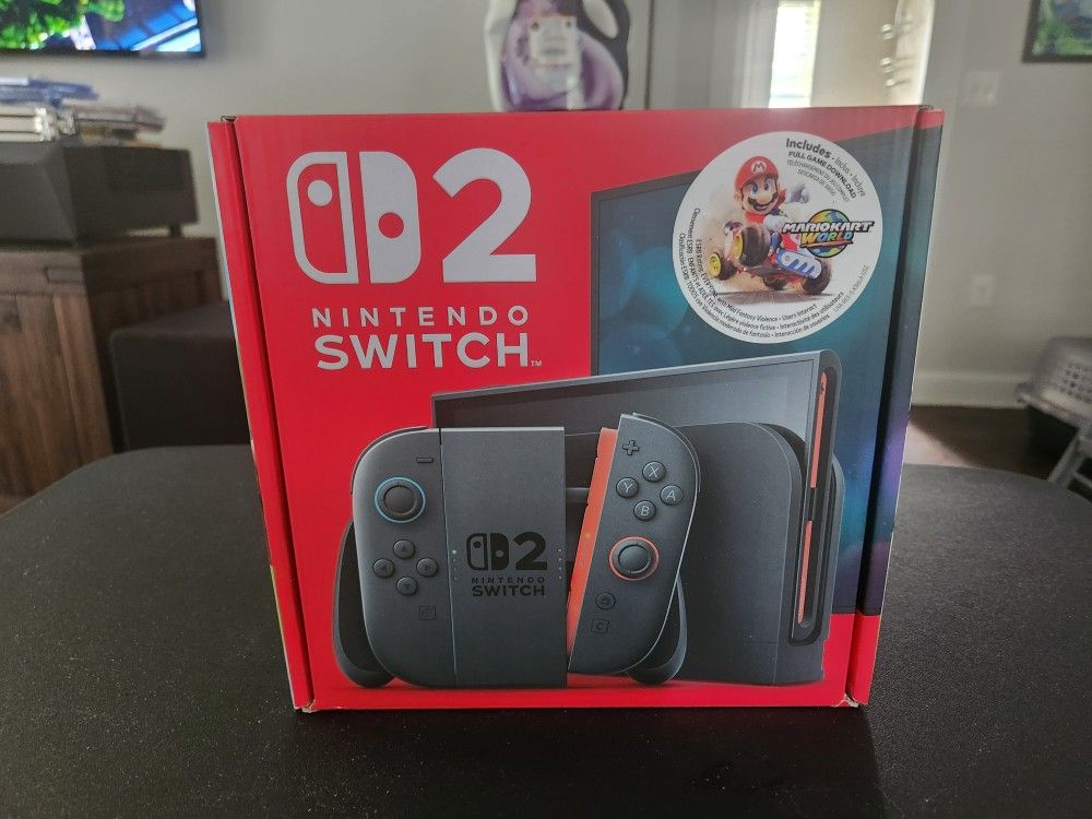Brand New Unopened Nintendo Switch 2 Console With MARIO KART WORLD For Sale!!!!