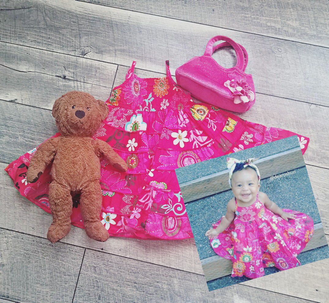 Baby Gap floral fan dress