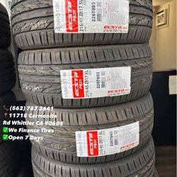 215/45ZR17 Kumho Ecsta New Set of Tires Installed and Balanced Set de Llantas Nuevas Instaladas y Balanceadas