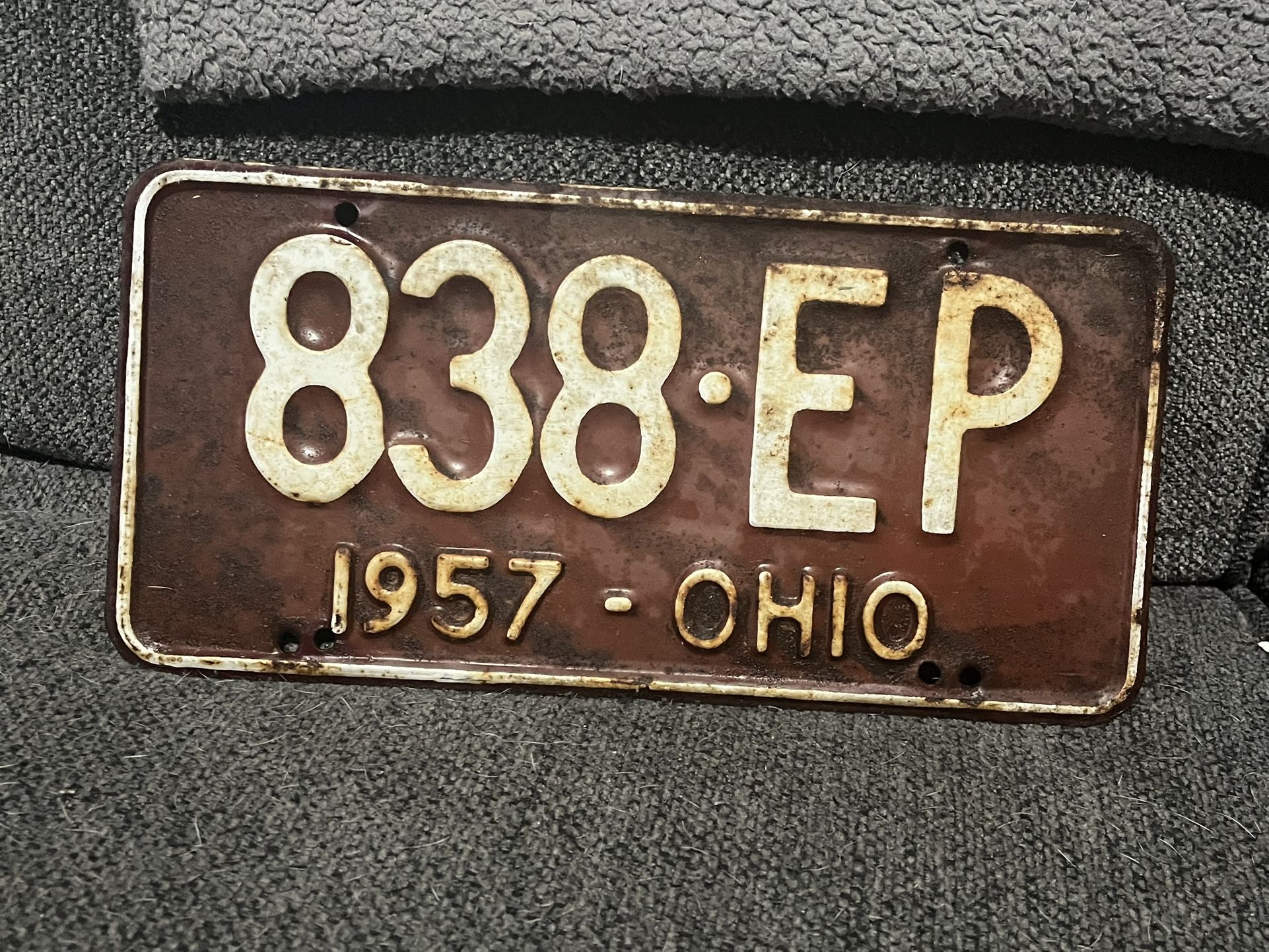 Vintage License Plate