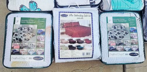 QUEEN SIZE 3 PIECES BEDDING SET
