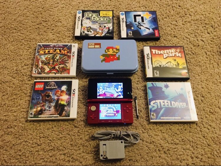 Nintendo 3DS Sonic 25th Anniversary Edition With Games