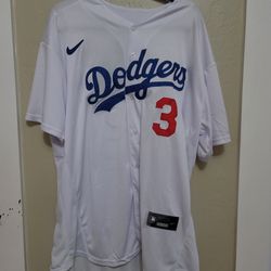 Los Angeles LA Dodgers Chris Taylor 3 CT3 Home White Jersey Mens XL $50