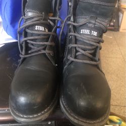 Work Boots Women Size 9 Steel Toe