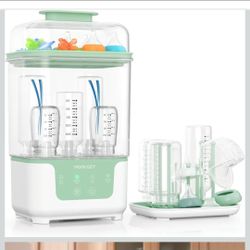Baby Bottle Sterilizer Dryer Momcozy 6 Bottle Compact Steam Sterilizer