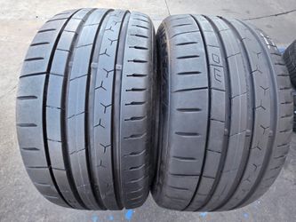 2 USED TIRES CONTINENTAL 235/40/19