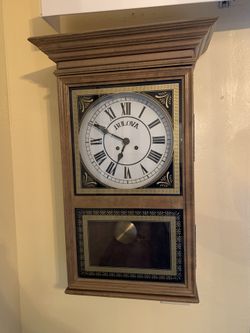 Antique Bulova Pendulum Wall Clock