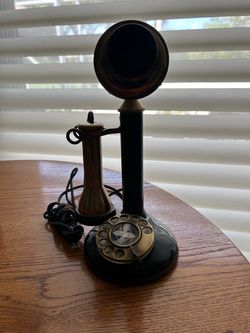 Antique candlestick phone