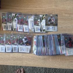 Multiple year Sage Autographed Football Cards (67 Different)