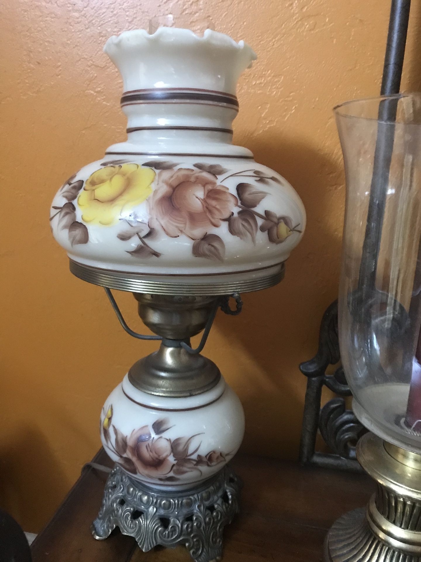 Vintage floral lamp