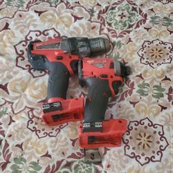 MILWAUKEE IMPACT DRILL AND REGULAR DRILL 