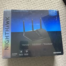 NETGEAR Nighthawk WiFi 6 Router (RAX30) - Security Features, 5-Stream Dual-Band Gigabit Router, AX2400 Wireless Speed (Up to 2.4 Gbps), Covers Up to 2