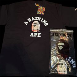 BATHING APE BURBERRY T SHIRT