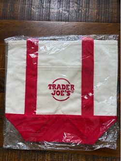 Trader Joe's Mini Pastel Canvas Tote Bag