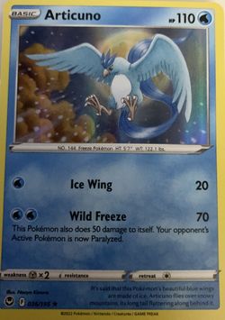 Articuno Pokemon Trading Card 2022