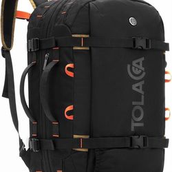 Tolaccea Travel Backpack for Men Women, 40L-50L Carry On Backpack with Wet Dry Compartment, TSA Approved Laptop Daypack Fits 15.6", Convertible Expand