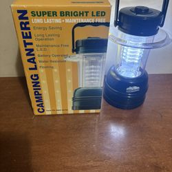 Energy Efficient LED Camping Lantern black and green