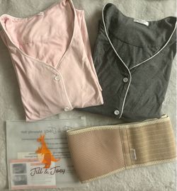 maternity/ childbirth belts and gowns
