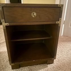 Drexel Firstate Nightstand Brown 1960s Vintage Antique Mid Century 