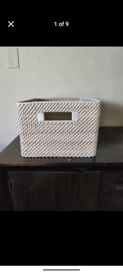 Crate and Barrel Large Basket