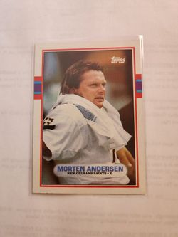 Morten Andersen 89 Topps Card