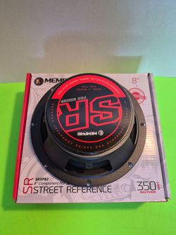 MEMPHIS 1 PAIR 8 INCH COMPONENT PRO HIGH EFFICIENCY MIN RANGE CAR SPEAKER 350 WATTS MAX POWER