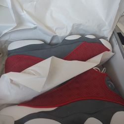 Jordan 13 Flint Red Grey Size. 9.5