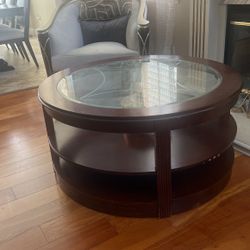 High End Beveled Glass Coffee Table And End Table Both For $350 ONO