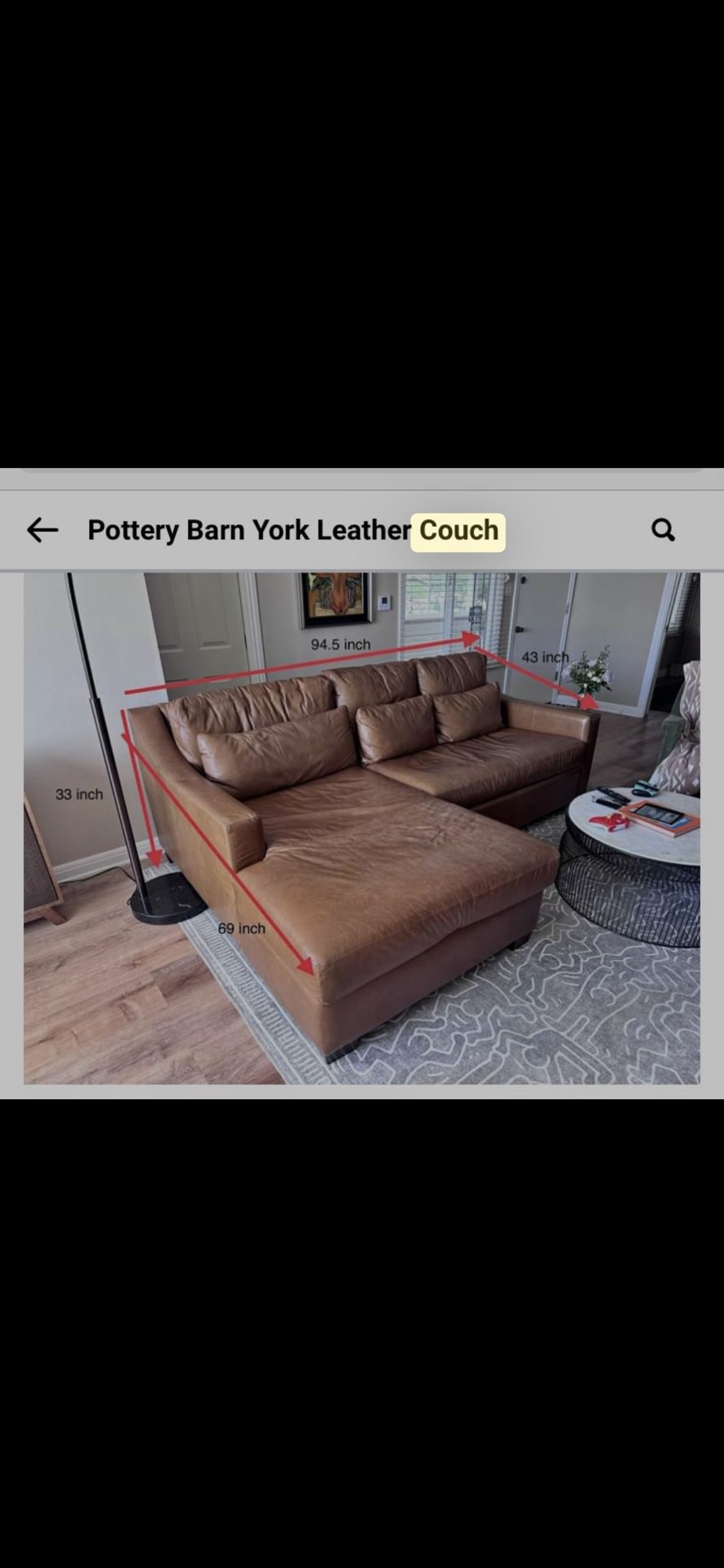 Free Leather Couch