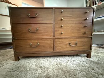 Vintage 1970 Drexel - Barbados Collection - 6 Drawer Lowboy