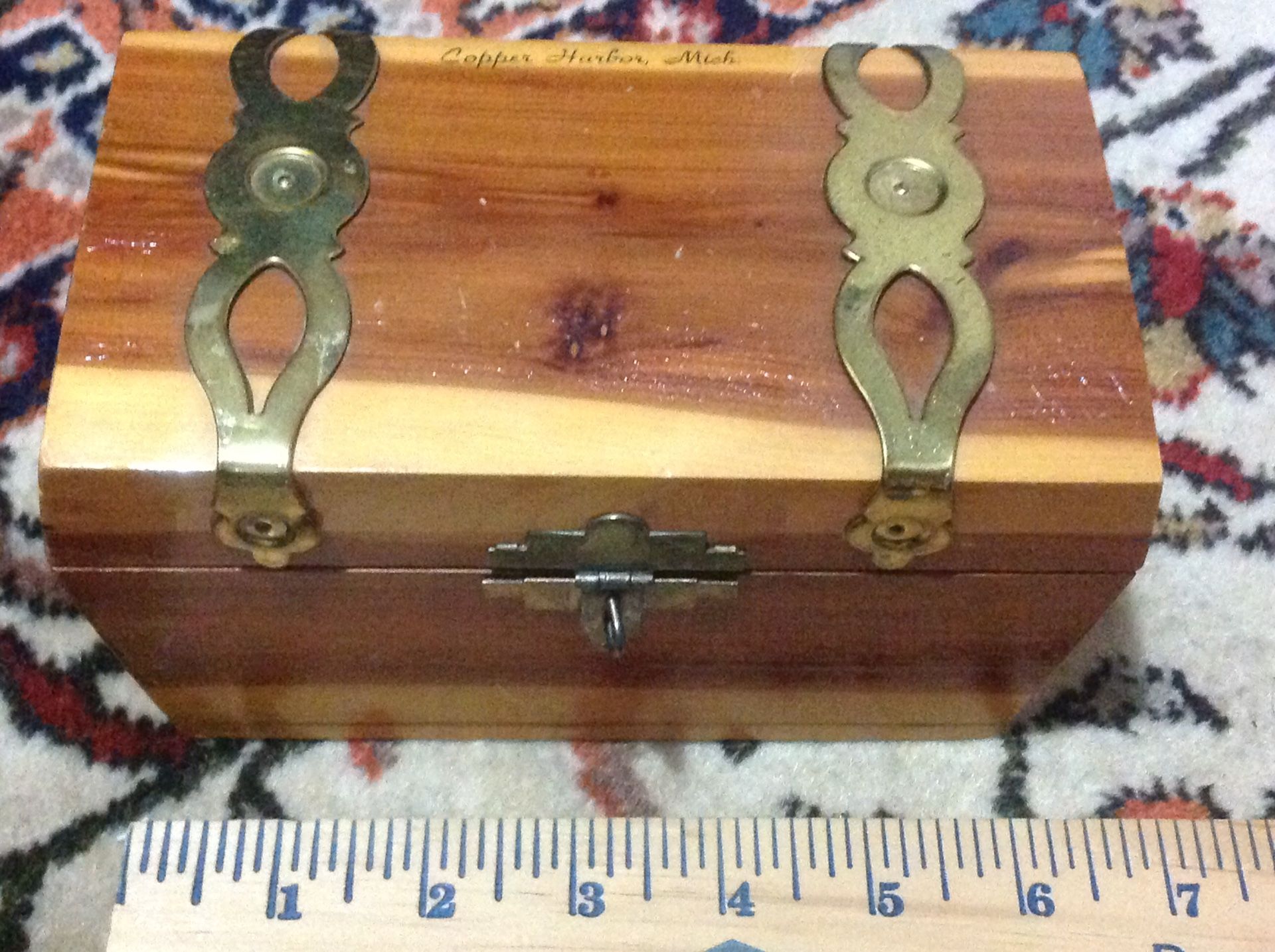 Vintage wooden with Brass Metals Box