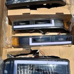 98-04 Chevrolet S10 Blazer LED DRL Headlights Luces Micas Calaveras Faros Faroles Focos Chevy