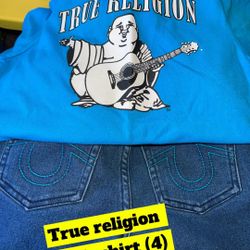 True Religion Outfit Shirt Size 4 And Pants 5 $20