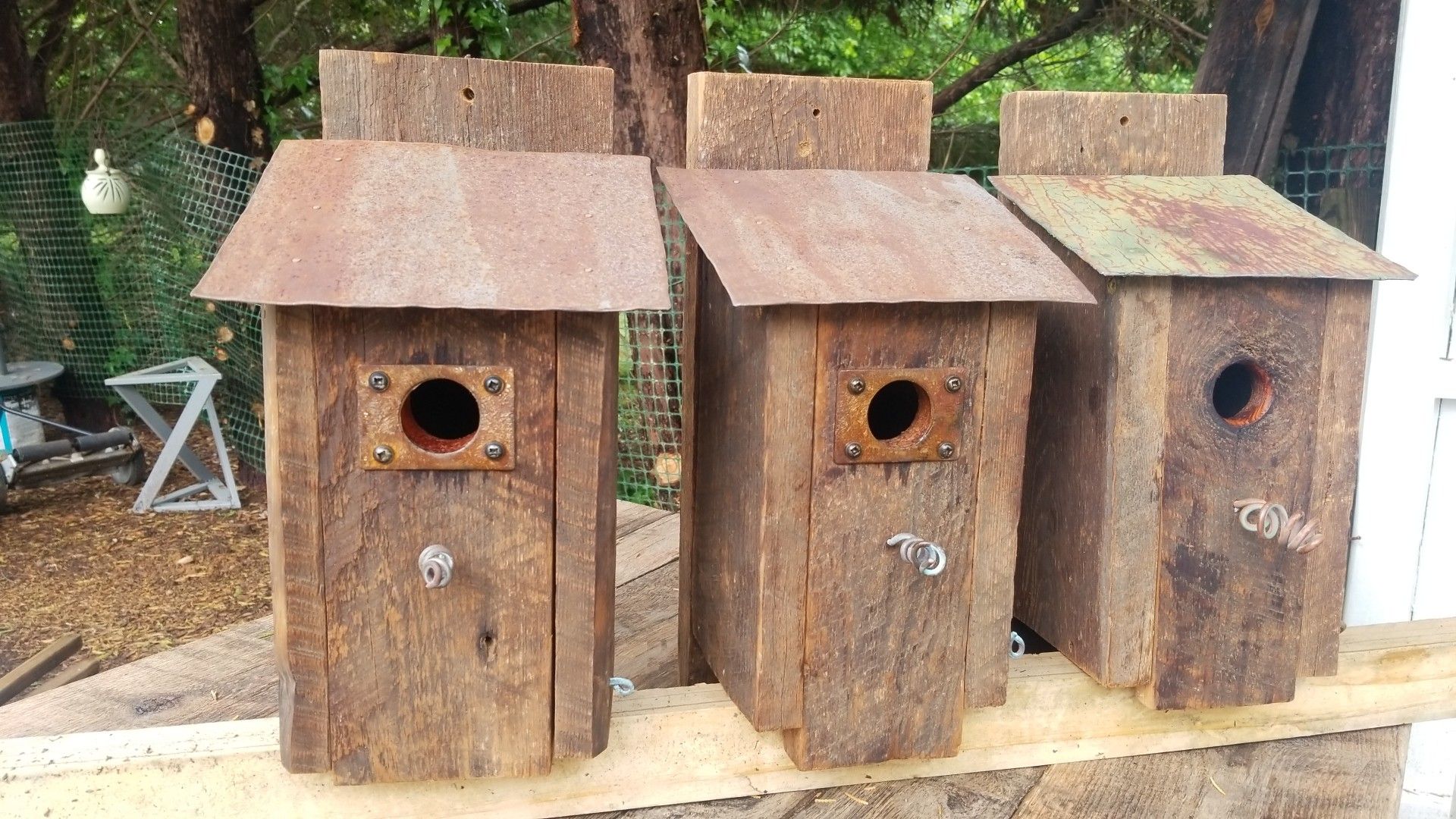 Handmade Rustic Wooden Birdhouses