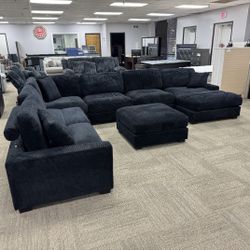 Oversized Fabric Livingroom Sectional Couches 🛋️ 