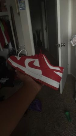 Nike Dunk Low Red and White Sneakers