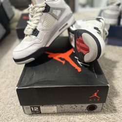 Jordan 4 White Cement Size 12
