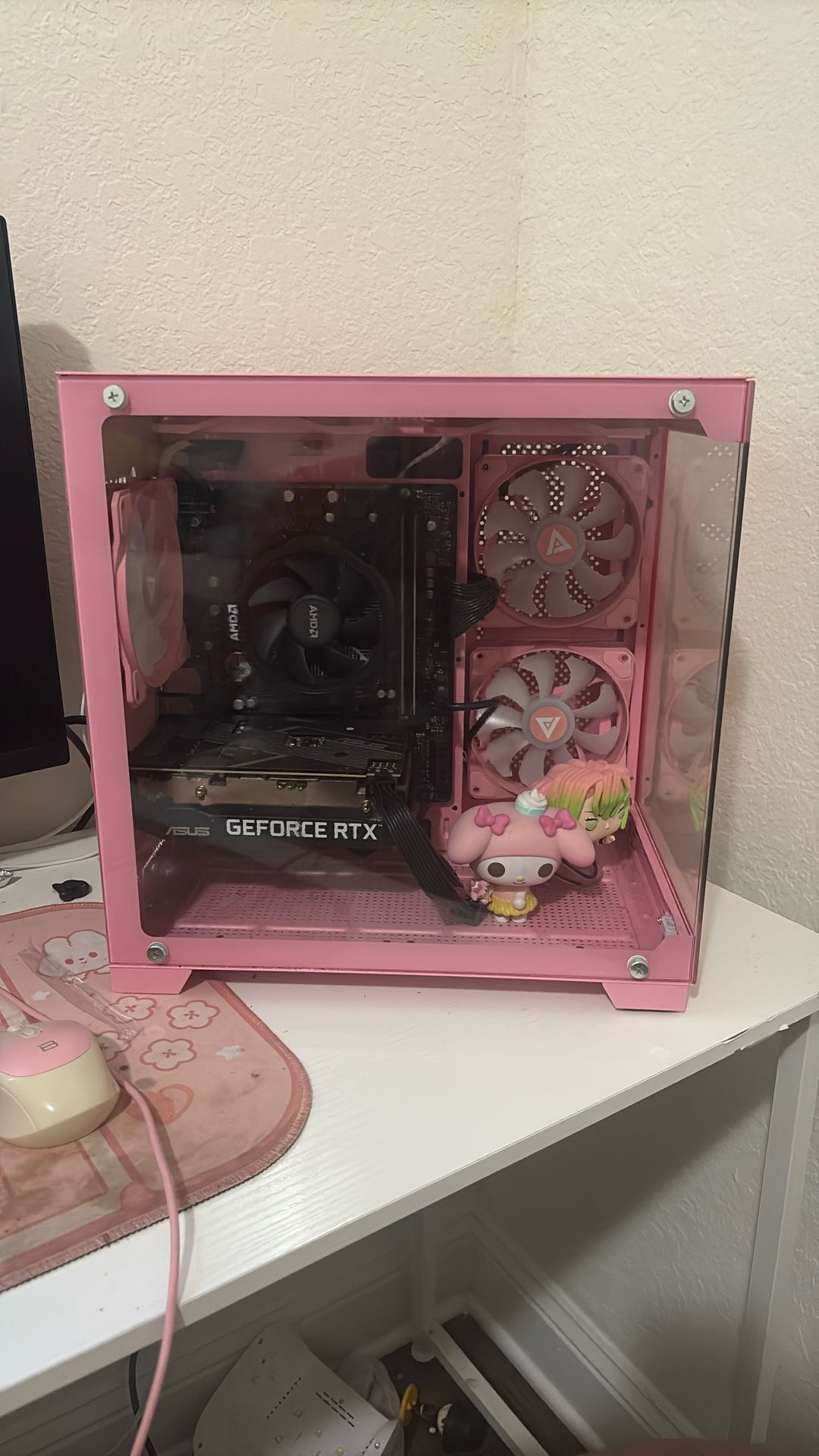 PRE BUILT PC WITH MONITOR AND CORDS